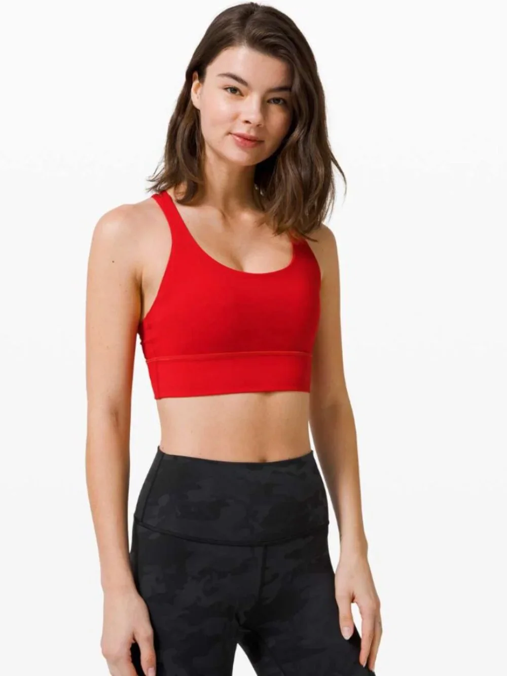 LULULEMON Red Energy Longline Bra Size 8